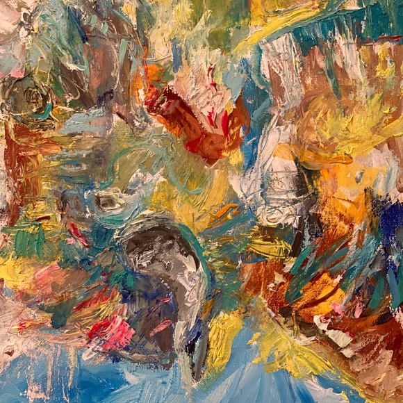 Original painting on canvas by Dorota Kormienko 16x 20 x 0.9 inch